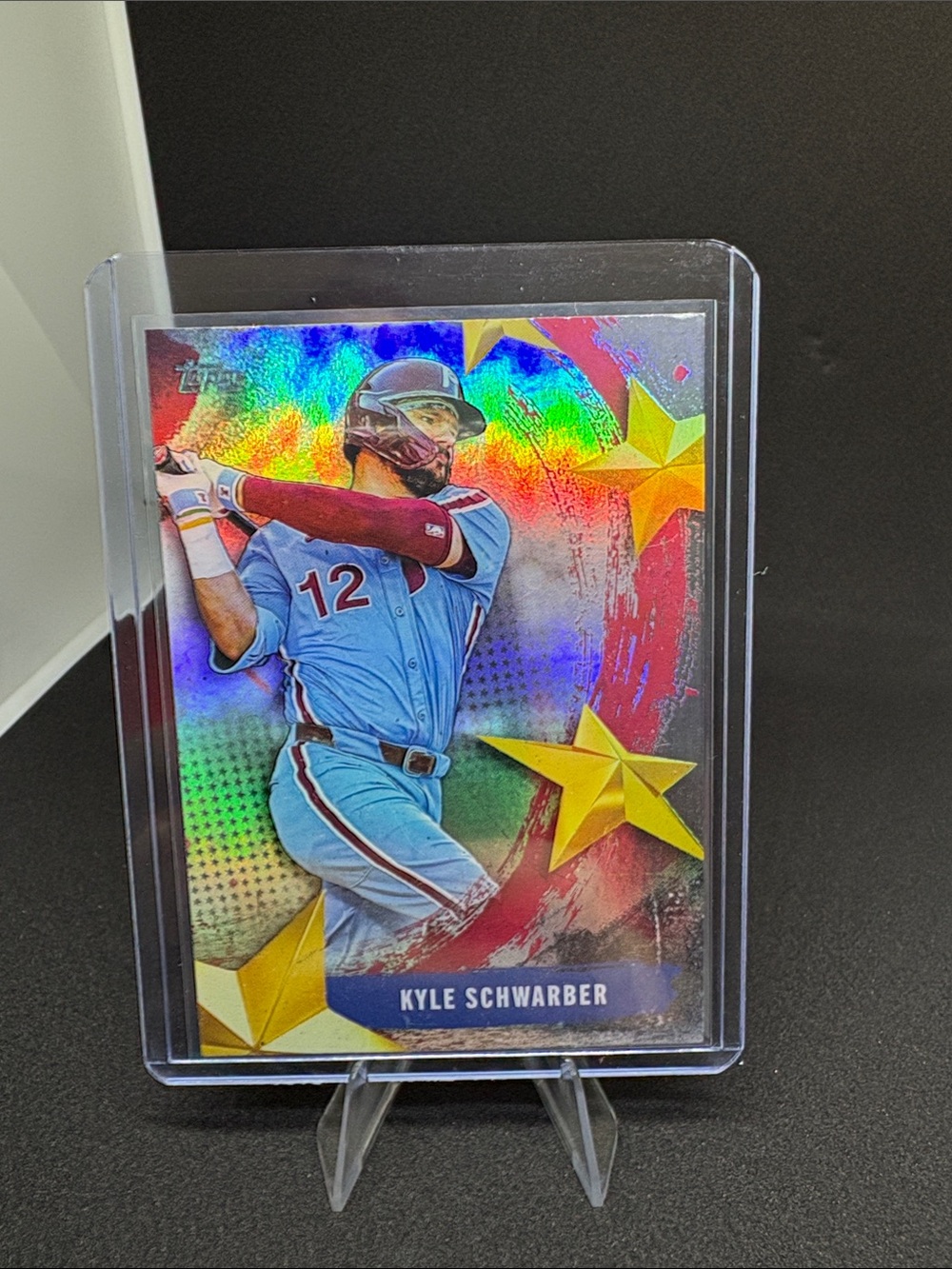 Topps Kyle Schwarber Stars of MLB Holographic Baseball Card